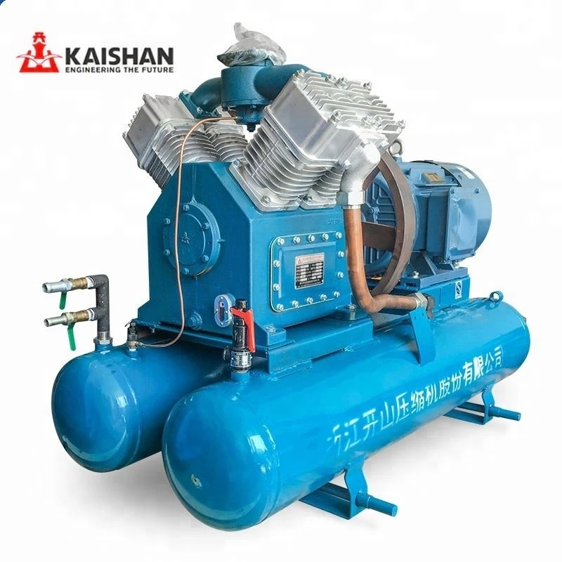 kaishan low price south africa 3.2/7 3/5 4/5 bar cheap diesel mining piston air compressor with jack hammer