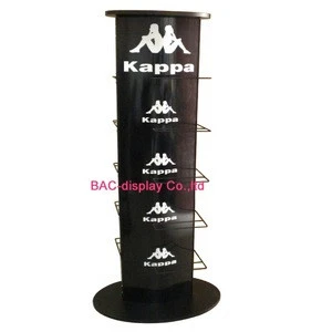 Kappa shoes advertising metal frame display rack. Retails metal advertising display for the shoes sales