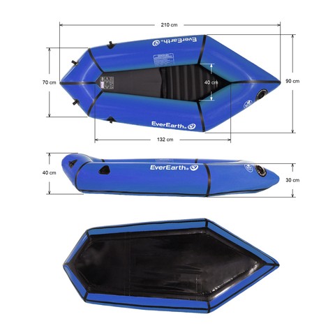 kayak rowing boat scull rowing boat float boat tent survival portable folding fishing raft