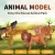Import Kids realistic animal models lion tiger leopard wolf 2 trees plastic animal toys from China