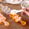 Kitchen cooking utensil tools creative DIY childrens plastic sushi mold rice ball molds onigiri shaker maker mould