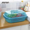 kitchen wash tool fruit dishes organizer plastic strainers colander with lid