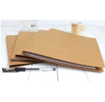 Kraft Folder Hard File Paper Folder Clip File A4 2 holes