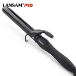 LANSAM Curling Tongs Ceramic Tourmaline Hair Curlers Curling Wand Large Barrel Curling Iron