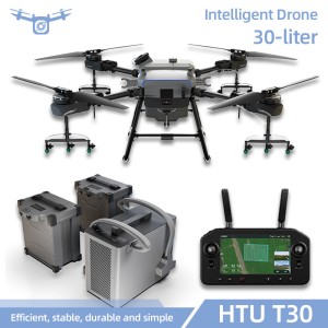Large Capacity Multifunction Sterilize Fumigation Dron Quadcopter 30L Agricultural Sprayer Drone with Light and Rtk