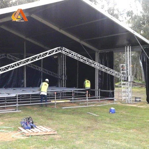 Large Mobile Aluminum Stage Tent Truss Display Outdoor Events Music Concert tents Portable Stage Covers