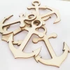 Laser Cut Wooden Crafts Anchors Unfinished Wood Anchor Cutout Decor