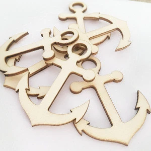 Laser Cut Wooden Crafts Anchors Unfinished Wood Anchor Cutout Decor