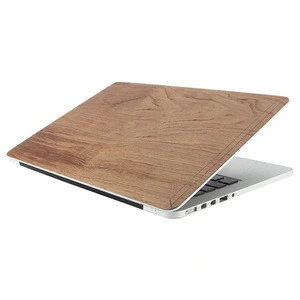 Latest wooden customized laptop skin sticker wholesale china