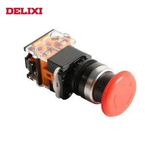 Lay8E 2 IP65 24 volt pole spring loaded self locking waterproof dual color illuminated push button switch