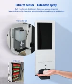 Lcd Advertising Display Electronic Advertising Machine With Tuchless Automatic Soap Dispenser HKS20