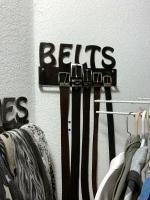 Leather Belt Metal Display Racks Wall Shelf Home Living Room Scarves Belt Tie Container Clothing Storage Holder Wall Coat Rack