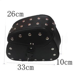 Leather Motorcycle Tail Box Pouch Bag Motorbike Accessories