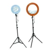 LED 18 inch Ring Flash Light dimmable photographic circle selfie Ring Light makeup studio light stand with carry bag
