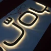 led 3d illuminated letters wall mounted backlit channel letters sign