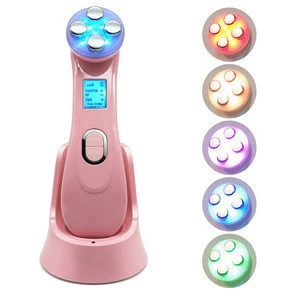LED face Skin Care Tightening Acne  rf red light facial beauty massager Radio frequency instrument