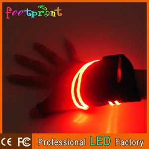 Led flashing safety gloves cycling mittens accessory