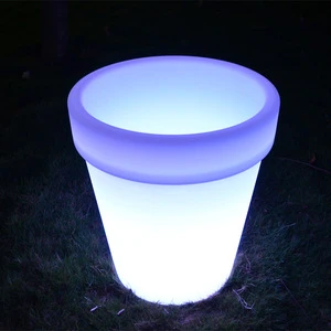 led flower pot Special Design led decoration light for planter plastic vases