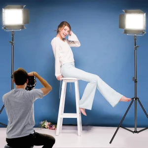 Led video panel soft light professional film light equipment studio with tripod stand photo studio video lighting