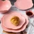 Import lekoch 1pcs Ceramic sakura dinner set pink kitchen tableware plates flower shape chili sauce dish from Pakistan