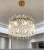 Import Light luxury post-modern chandeliers k9 crystal pendant light round hanging lights from China
