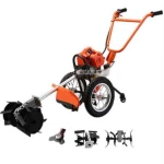 Lightweight hand push type 1900W High power rake Scraper Scarifier Lawn mower,GX35 140 Air Cooling,4-Stroke motor 38.9CC 2.5