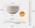 Import Lightweight Unbreakable Wheat Straw bowl Spoon and chopsticks, Non-Toxin Healthy Eco-Friendly Degradable bowl, BPA free from China