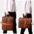 Import Lingyue WZMB1027 OEM Custom Logo Wholesale Shoulder Laptop Bags Vintage Men Genuine Leather Convertible Backpack Briefcase from China