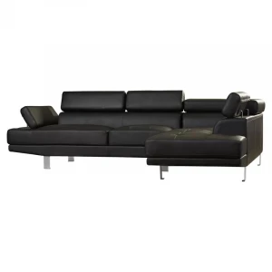 living room modern sofa l shaped corner home furniture 3 seater leather corner sofa with chaise lounge