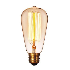 Loft Vintage Edison Bulbs ST64/G95/G80 E26/E27 Incandescent Light Bulbs 40W 110V 220V Filament Bulb Edison LED Pendant Lamp