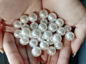 Longyao Large supply of shell pearl 3-18mm white half hole shellfish DIY jewelry accessories loose beads wholesale particles
