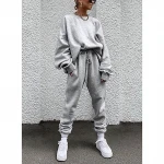 Loose Oversize Hoodies Women Sweatshirt Autumn Winter Fleece Hoodies Tracksuit Women Clothes Hoodies Set