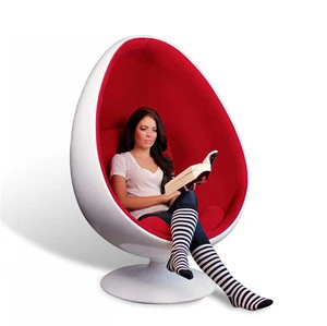 Lounge living room egg chair / Oval egg pod chair with speakers