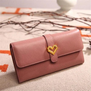 Love buckles purses for women 2018 handbag ladies wallet genuine leather