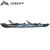 Import LSF Double Seat Tandem 2 Person 14.5FT Fishing Sit On Top Canoe LLDPE Plastic Kayak from China