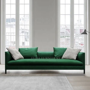 Luxurious Modern Design Italian Leather Upholstery Paul Leisure Sofa