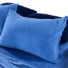 Luxury 1Set Solid Blue Color  Modern and Classic Bedding Set Mattress Cover Pillowcase Blanket Soft Home Textiles