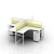 Import Luxury 2 seat  cubicle office workstation from China
