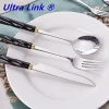 Luxury High-quality Restaurant/Home Ceramic Handle Knife Fork Spoon Stainless Steel Cutlery Sets Kitchen Flatware Sets