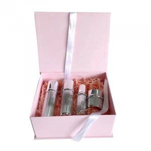 Luxury Pink Printing Paper Skin Care Beauty Box Packaging