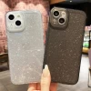 Luxury Transparent Neon Bling Glitter Case For iPhone 13 12 11 Pro XS Max XR 7 8 Plus SE2022 Fluorescent Soft TPU Silicone Cover