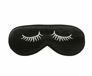Luxury Travel Embroidery Silk Eye Mask For Adults With 100% Mulberry Silk or 100% polyester