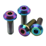 M6 M8 Titanium Bolts Motorcycle DIY Allen Hex Button Headed Titanium Screws