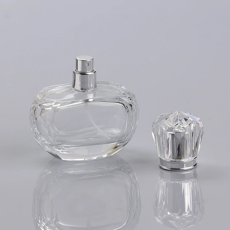 Make To Order High Quality Crystal Empty Spray 50ml Glass Perfume Bottle Factory