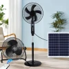 Manual Control 270 Rotation 18650 Ternary Lithium Battery 18000mah Table Fans 3 Gears 1280 Rpm Solar Pedestal Stand Fan