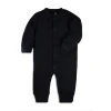 Manufacture Baby Newborn Clothes Pajama Black/White 100% Cotton Jumpsuit Custom Rrinted Plain Baby Romper