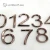 Import Manufacturer Custom Plastic Hotel Door Adhesive Numbers Metal Office Door Numbers from China