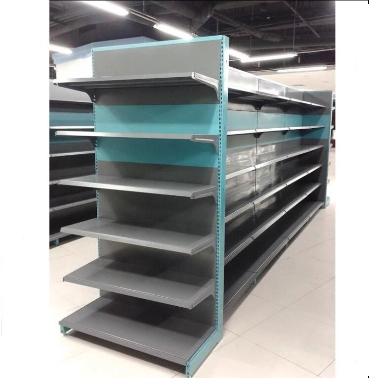 Manufacturer retail customized metal rack store wholesale strong supermarket shelf display