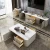 Import Marble top Modern luxury Gold coffee table for living room microfiber leather central tables furniture set from China
