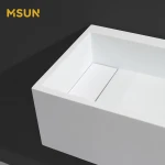 Matt finished modern design corner vanity top sink curved bathroom vanity